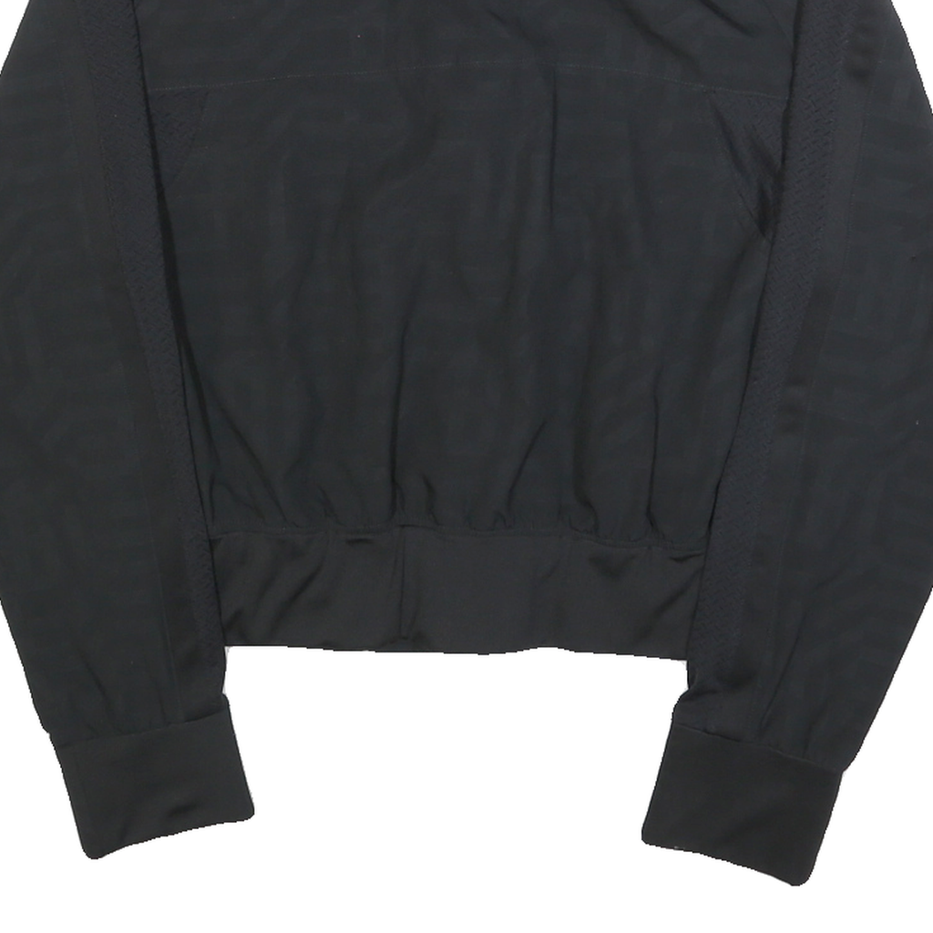 FILA Womens Black Jacket L Polyester Lightweight Button Closure Track Logo