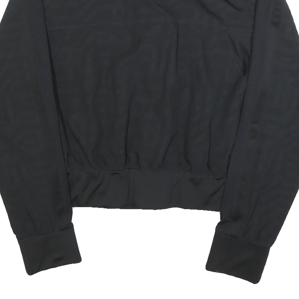 FILA Womens Black Jacket L Polyester Lightweight Button Closure Track Logo