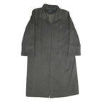 PIERRETTE Womens Grey Wool Blend Button Jacket UK 10 Classic Long Sleeve Plain