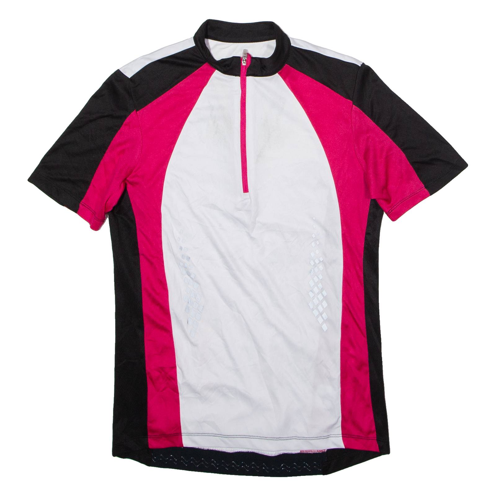 CRANE Cycling Womens Jersey White 1/4 Zip UK 10