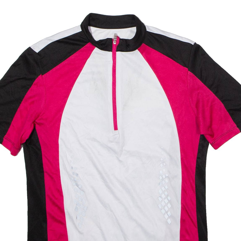 CRANE Cycling Womens Jersey White 1/4 Zip UK 10