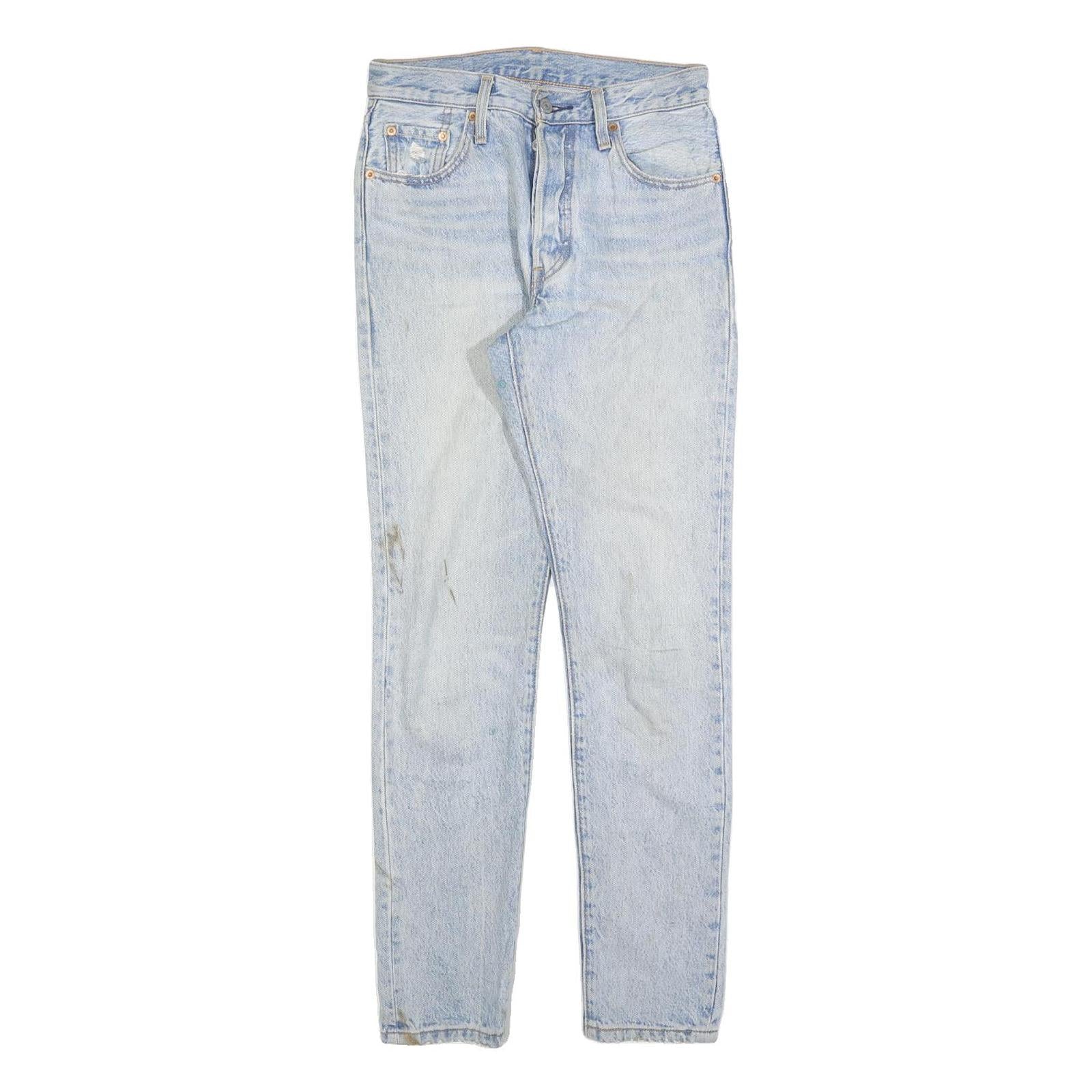 LEVI'S 501S Womens Jeans Blue Slim Skinny Denim Rinse W25 L30 Classic Fit