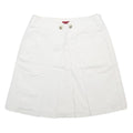 HUGO Womens White Cotton Blend Pleated Mini Skirt UK 12 Casual Stylish
