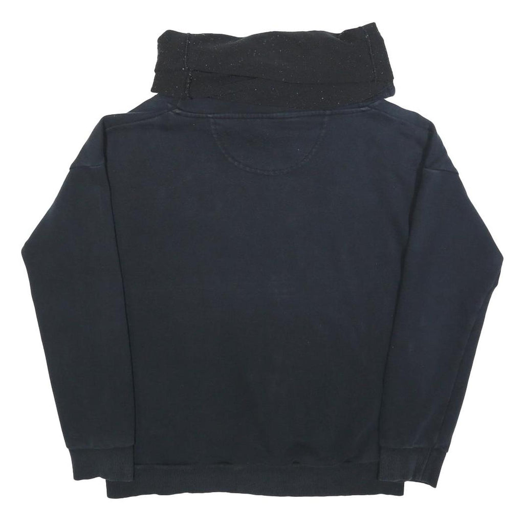 ADIDAS Mens Black Pullover S Cotton Blend Casual Hoodie ¼ Zip