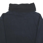 ADIDAS Mens Black Pullover S Cotton Blend Casual Hoodie ¼ Zip