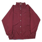 Mens Red Button Jacket XL Polyester Blend Plain Button Closure Casual Outerwear