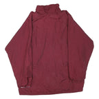 Mens Red Button Jacket XL Polyester Blend Plain Button Closure Casual Outerwear