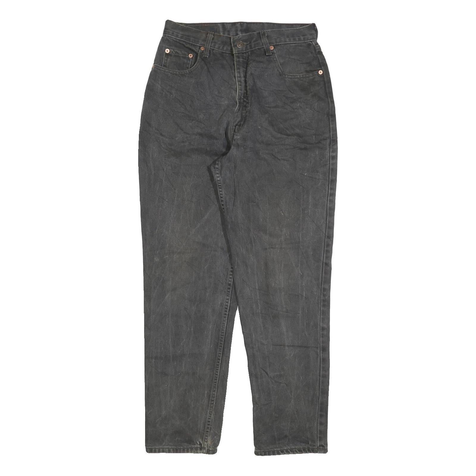 LEVI'S 881 02 Mens Jeans Black Slim Straight Denim Medium W28 L30 Vintage Style