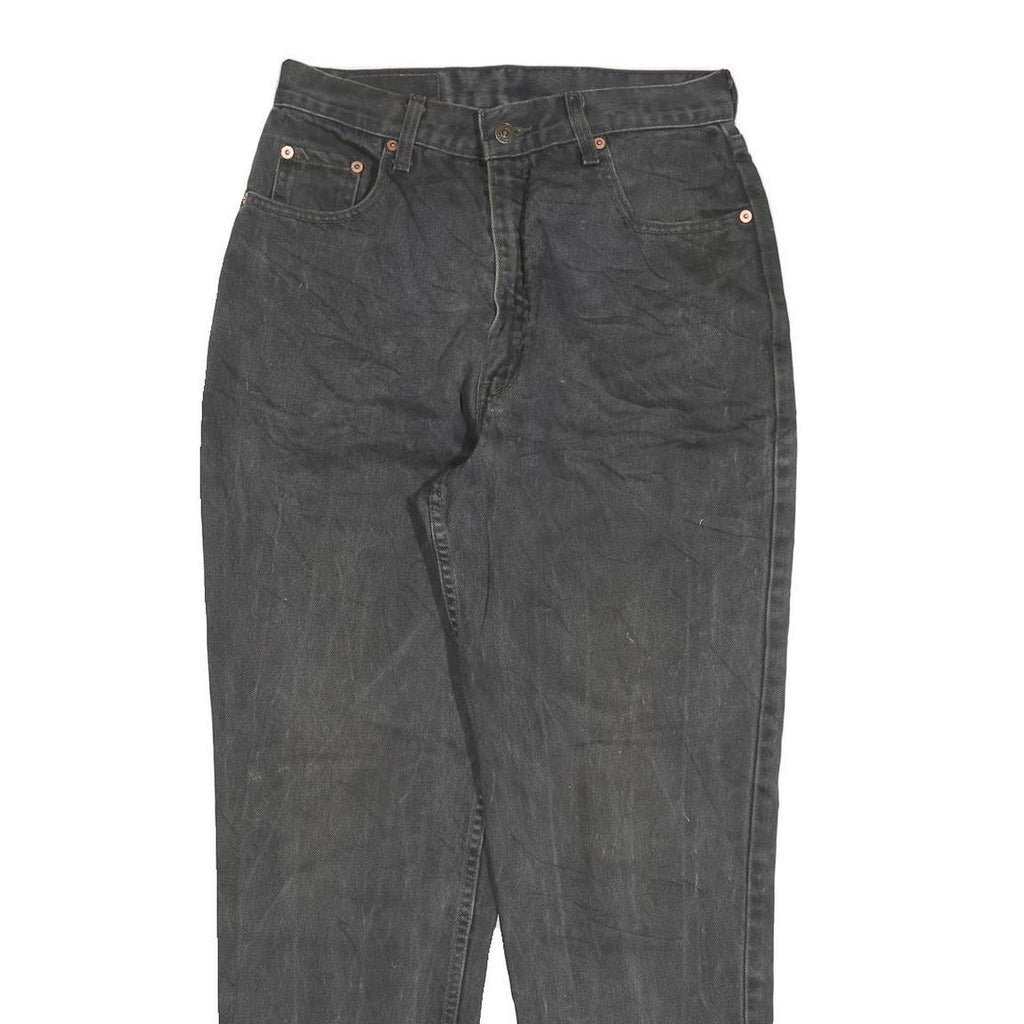 LEVI'S 881 02 Mens Jeans Black Slim Straight Denim Medium W28 L30 Vintage Style