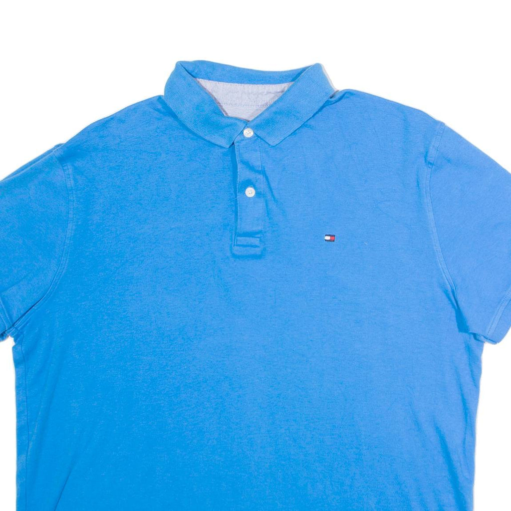 TOMMY HILFIGER Mens Polo Shirt Blue L