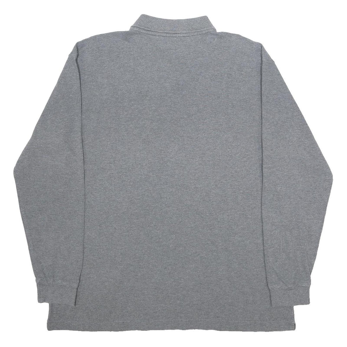 KAPPA Mens Grey Long Sleeve Plain 2XL Cotton Polo Shirt Casual Top