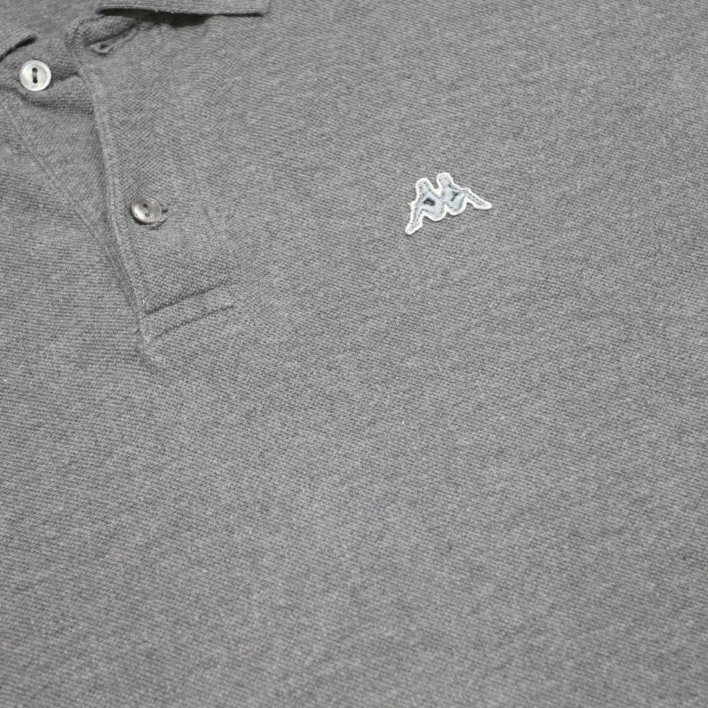 KAPPA Mens Grey Long Sleeve Plain 2XL Cotton Polo Shirt Casual Top