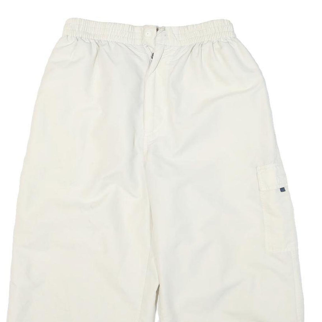 KAPPA Mens White Casual Shorts M W25 Polyester Blend Cargo Pocket
