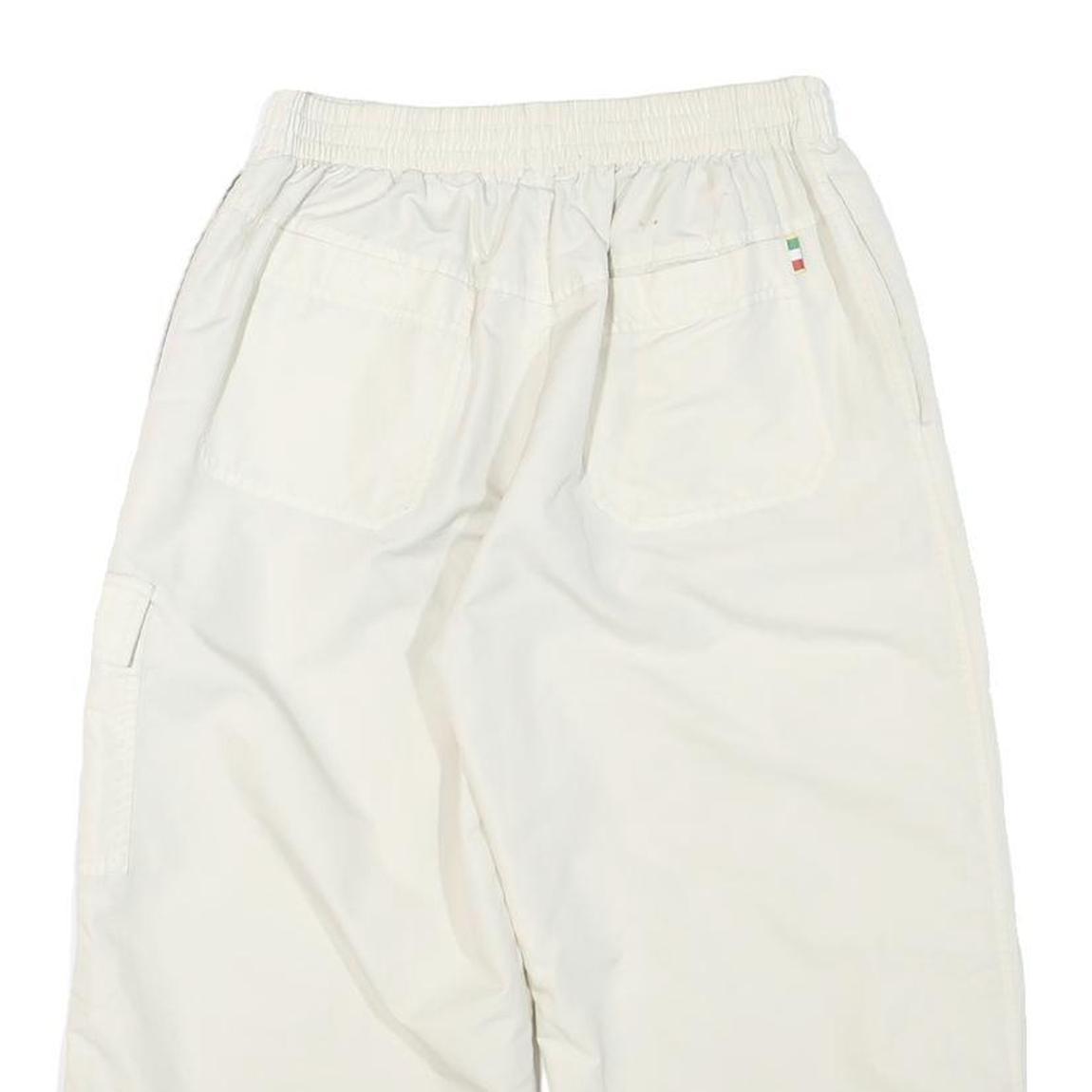 KAPPA Mens White Casual Shorts M W25 Polyester Blend Cargo Pocket