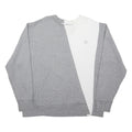 CHAMPION Mens Grey & White Sweatshirt Crew Neck XL Cotton Blend Casual Pullover