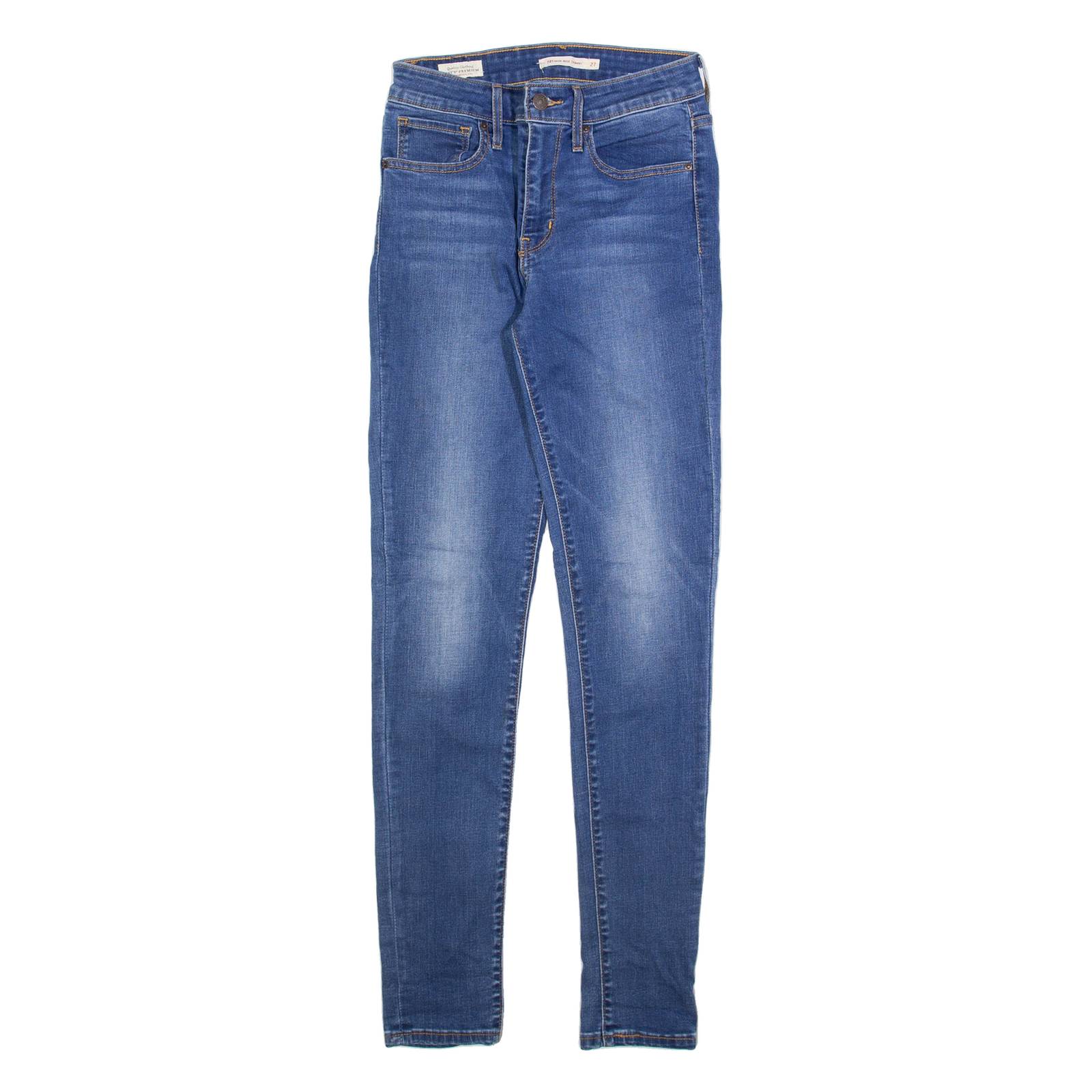 LEVI'S 721 Big E Womens Jeans Blue Slim Skinny W27 L32