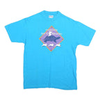 HANES Mens Blue Examinar Bay To Breakers Graphic T-Shirt L Short Sleeve Crew