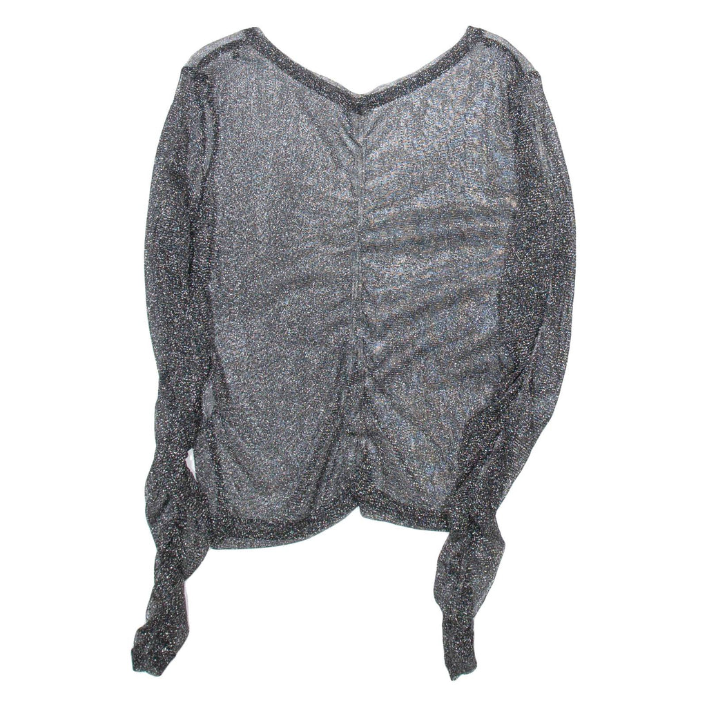 Womens Top Black Long Sleeve Viscose S