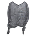 Womens Top Black Long Sleeve Viscose S