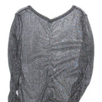 Womens Top Black Long Sleeve Viscose S
