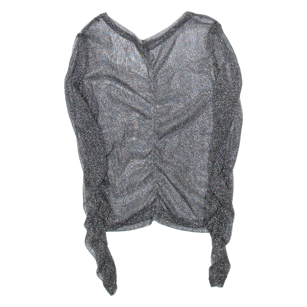 Womens Top Black Long Sleeve Viscose S