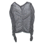 Womens Top Black Long Sleeve Viscose S