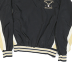UNIQUE SALES Mens Black & Beige Noblesville Millers V-Neck M Nylon Sweatshirt