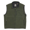 TIMBERLAND Mens Green Polyester Fleece Zip Jacket L Outdoor Casual