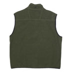 TIMBERLAND Mens Green Polyester Fleece Zip Jacket L Outdoor Casual