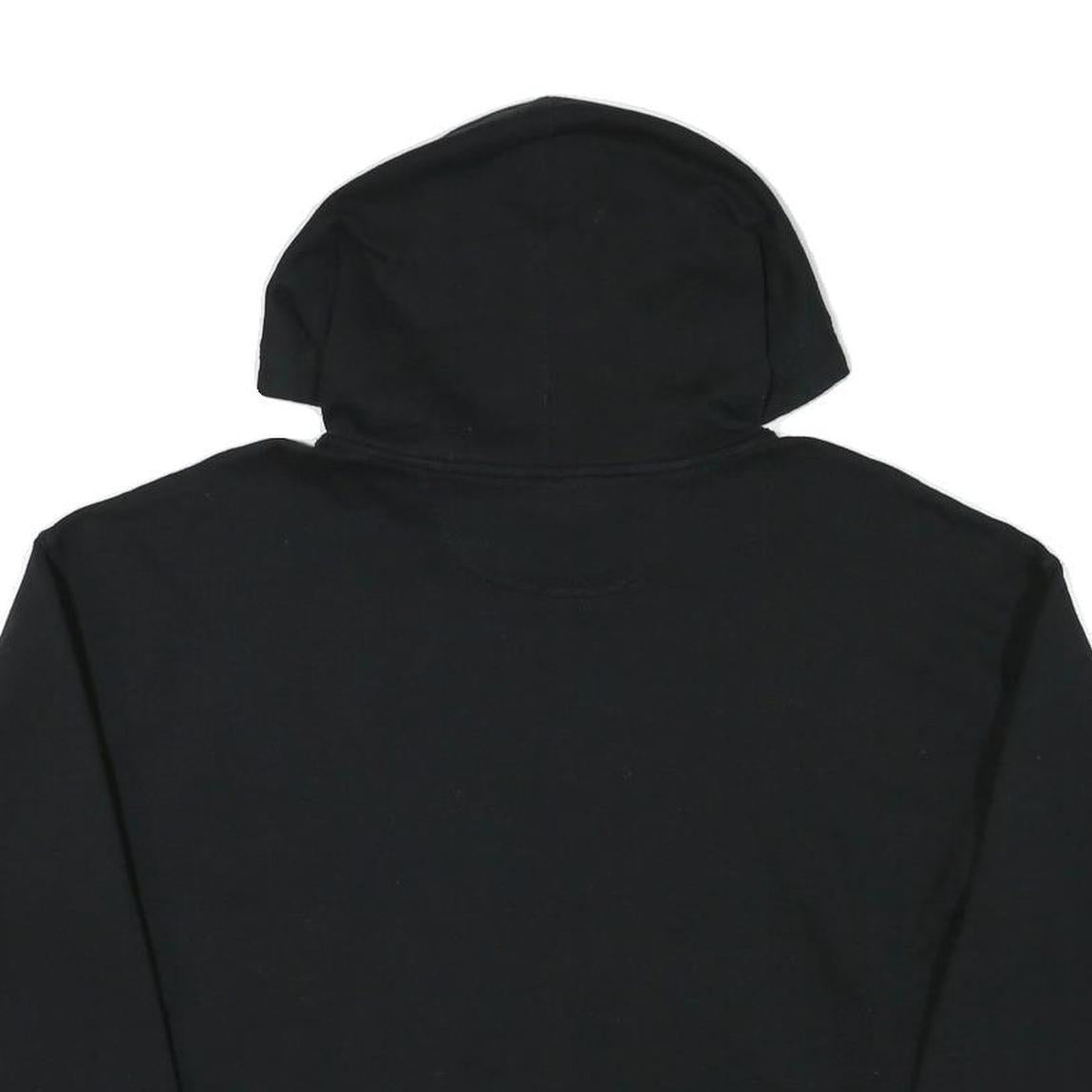 CHAMPION Womens Black Hoodie M Cotton Blend Pullover Logo Sweatshirt