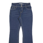 COPPER FLASH Womens Blue Regular Fit Bootcut Denim Jeans W28 L32 Stylish Stitch
