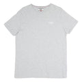 TOMMY JEANS Mens Grey Plain T-Shirt M Short Sleeve Crew Neck Casual Cotton Blend