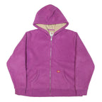 DICKIES Mens Purple Jacket XL Polyester Blend Zip Hooded Workwear
