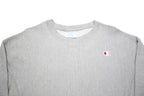 CHAMPION REVERSE WEAVE Womens Grey Crew Neck S Cotton Blend Sweatshirt Pullover