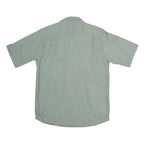 WRANGLER Mens Green Shirt M Cotton Casual Workwear Short Sleeve Button Pocket