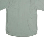 WRANGLER Mens Green Shirt M Cotton Casual Workwear Short Sleeve Button Pocket