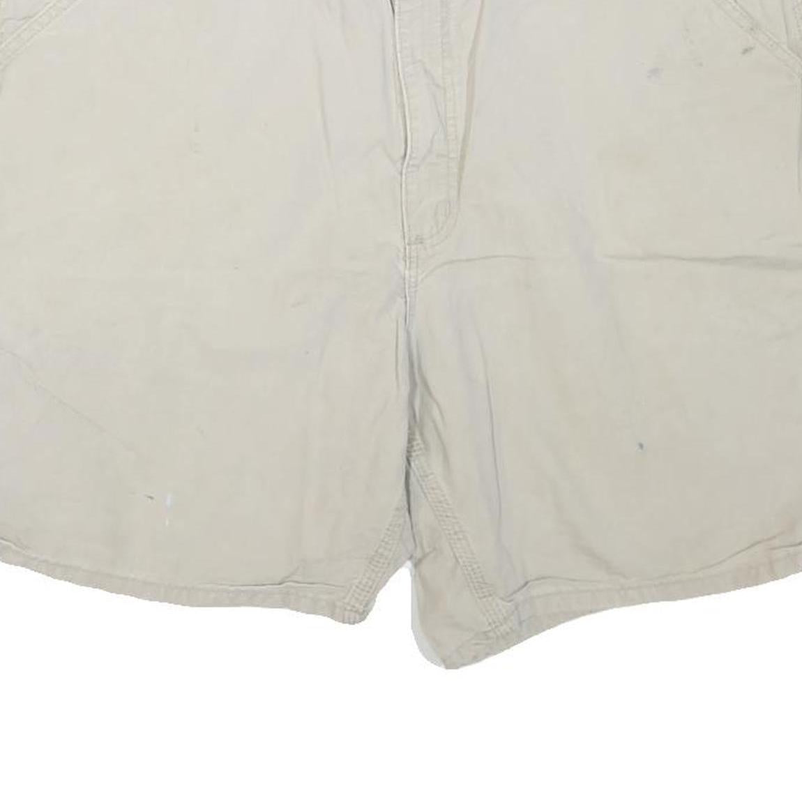 CARHARTT Mens Shorts Beige Casual XL W40 Cotton Blend Workwear Relaxed Fit