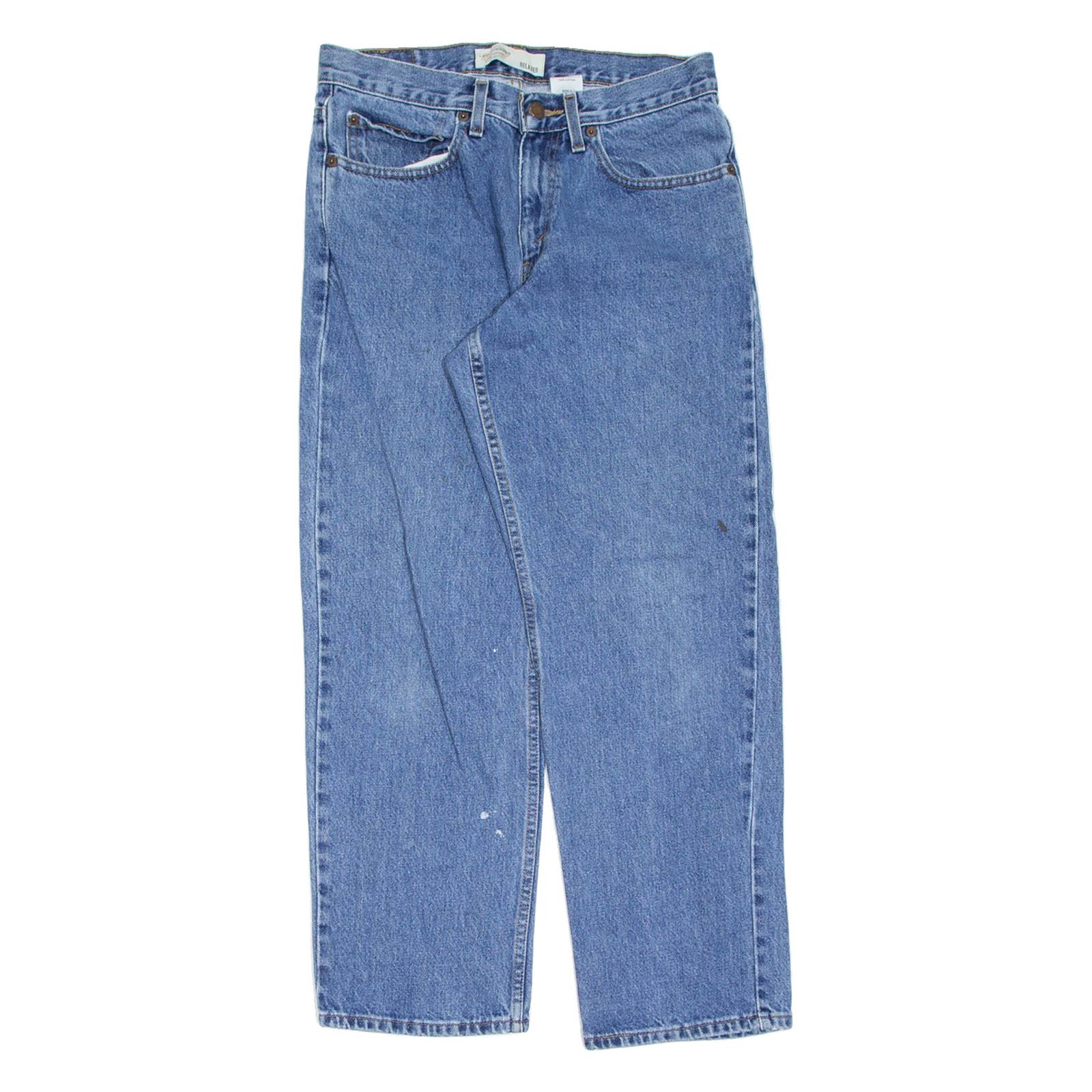 LEVI'S Womens Jeans Blue Relaxed Straight Stone Wash W31 L30