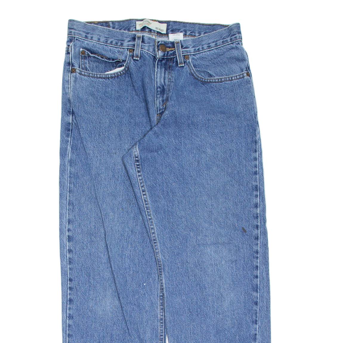 LEVI'S Womens Jeans Blue Relaxed Straight Stone Wash W31 L30