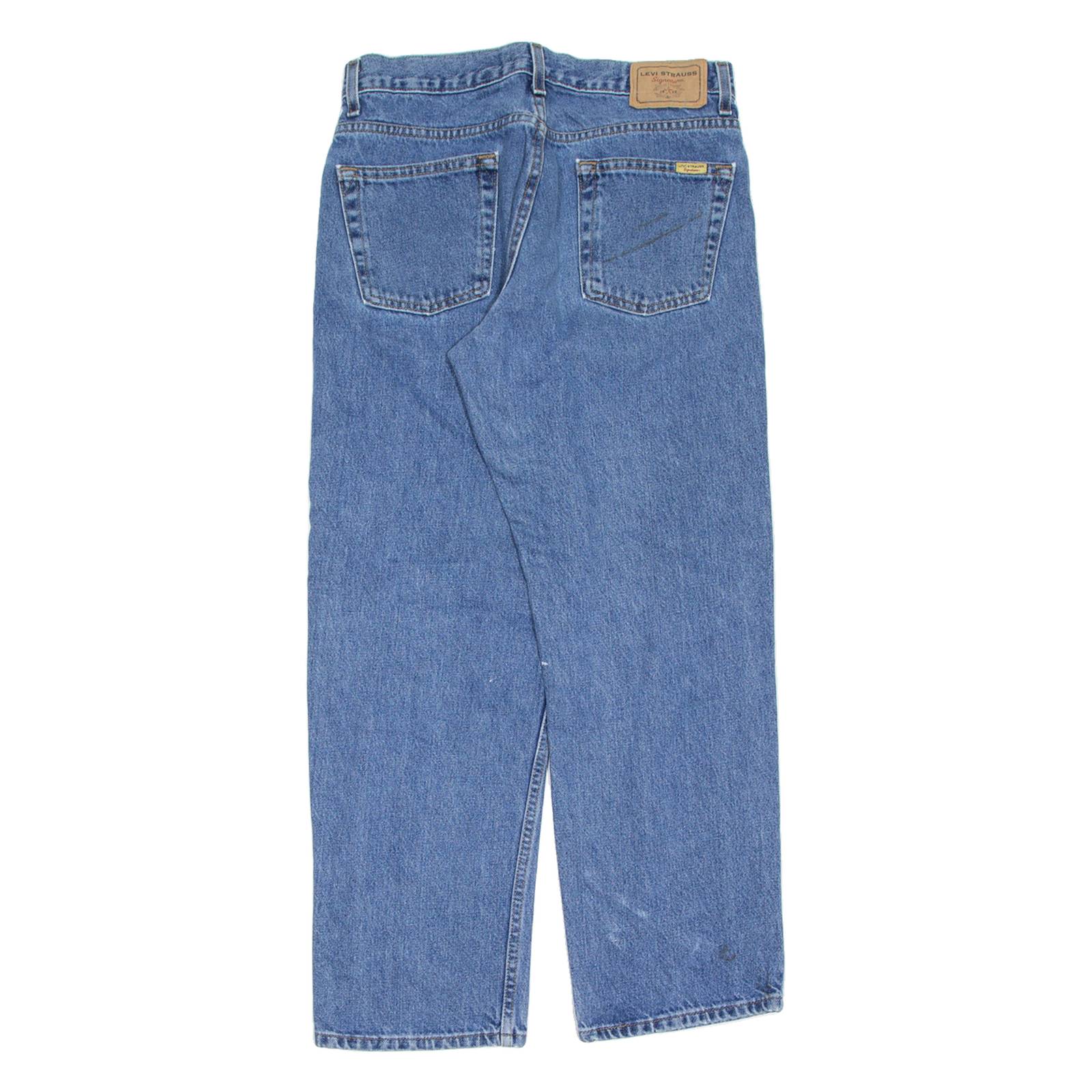LEVI'S Womens Jeans Blue Relaxed Straight Stone Wash W31 L30