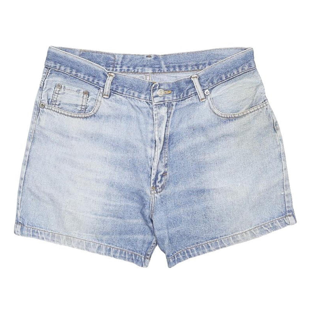 LEVI'S Womens Denim Blue Casual Shorts M W33 Cotton Blend 90s Vintage