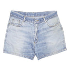 LEVI'S Womens Denim Blue Casual Shorts M W33 Cotton Blend 90s Vintage