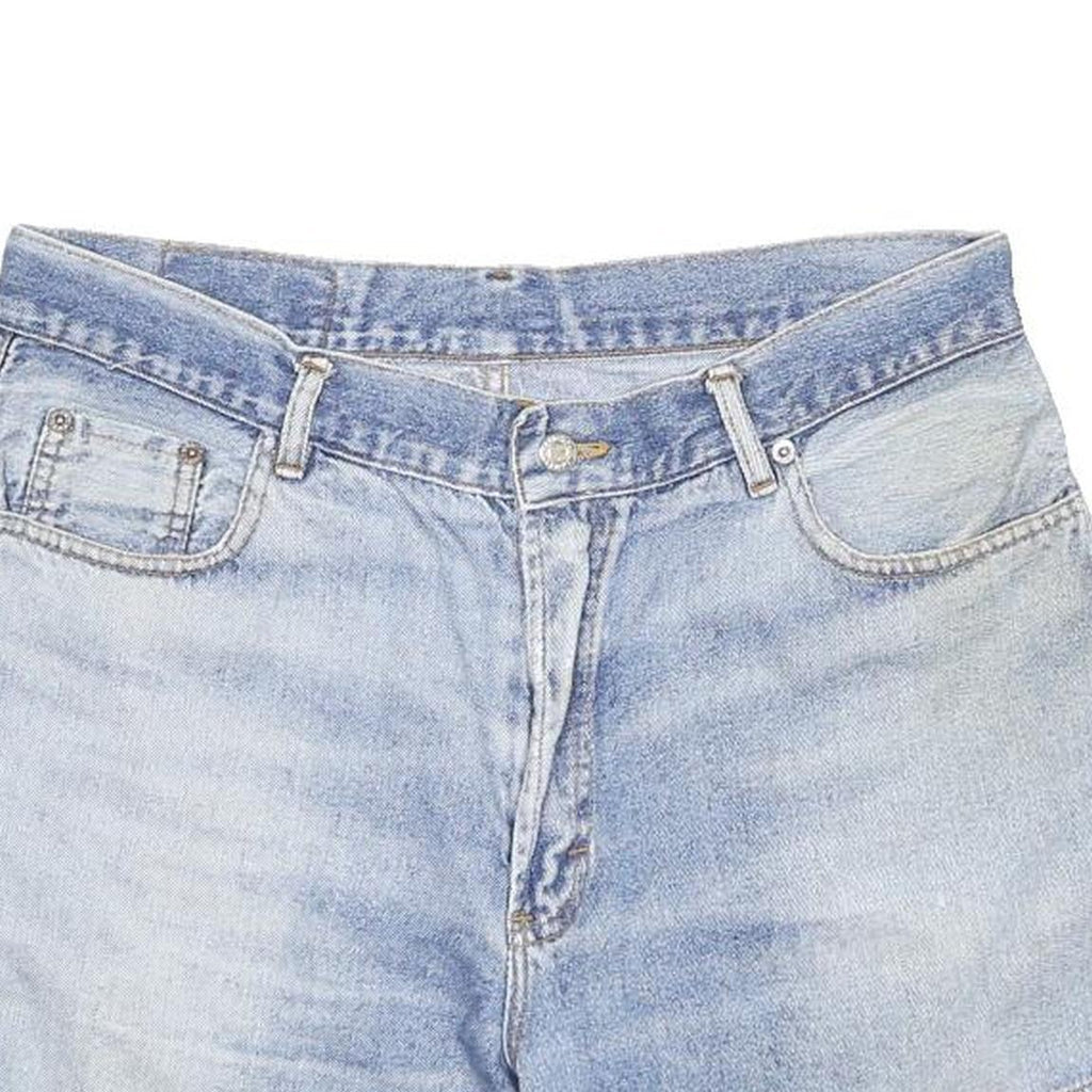 LEVI'S Womens Denim Blue Casual Shorts M W33 Cotton Blend 90s Vintage
