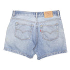 LEVI'S Womens Denim Blue Casual Shorts M W33 Cotton Blend 90s Vintage