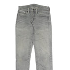 LEVI'S 501 Mens Jeans Grey Slim Skinny Denim Medium W26 L29 Classic Zip Cotton