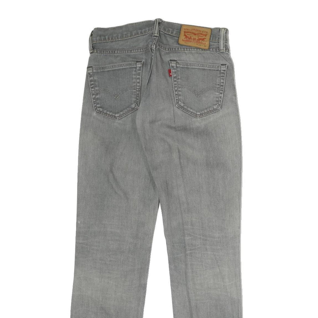 LEVI'S 501 Mens Jeans Grey Slim Skinny Denim Medium W26 L29 Classic Zip Cotton