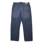 CALVIN KLEIN JEANS Mens Relaxed Straight Denim Medium W34 L32 Classic Cotton Zip