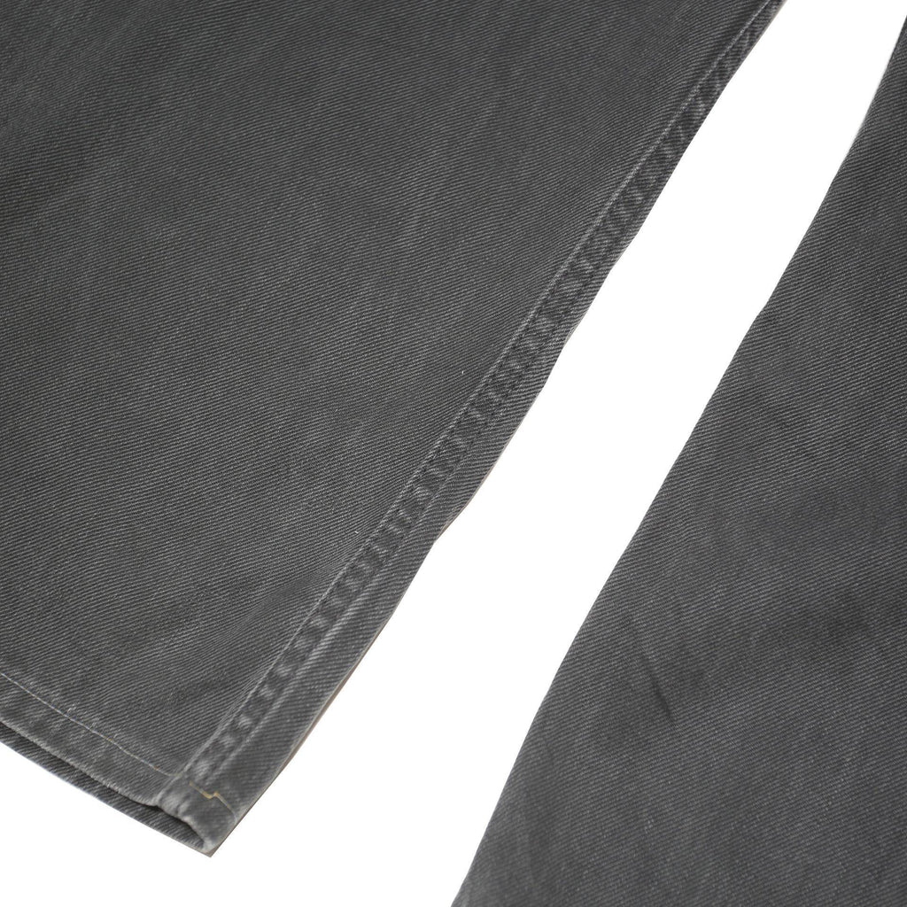 CARHARTT Mens Jeans Black Regular Straight Denim W36 L26 Button Cotton Blend