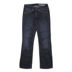 HILFIGER DENIM Womens Jeans Blue Regular Straight Denim Dark W25 L30 Zip
