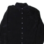 ZARA Womens Shirt Black Collared Long Sleeve XS